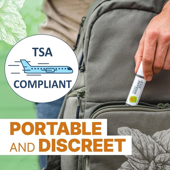 Migraine Stick Rollon - Fast Cooling Comfort for Your Head. Aromatherapy with Pe - Picture 5 of 6